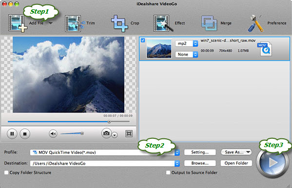 Convert MTS to iMovie to Import MTS to iMovie