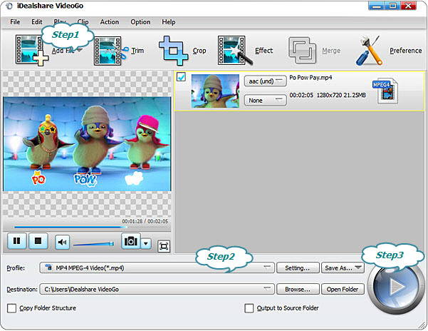 Convert Olympus recorded video file 