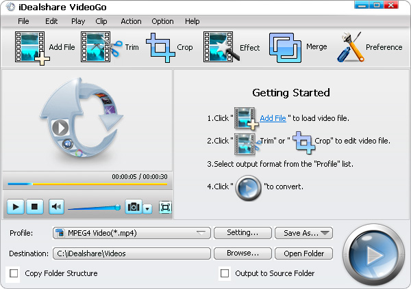 MOV to WMV Converter - iDealshare VideoGo