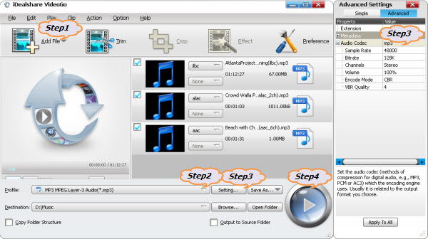 Convert XA to MP3