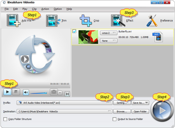 Convert MXG to MP4, AVI