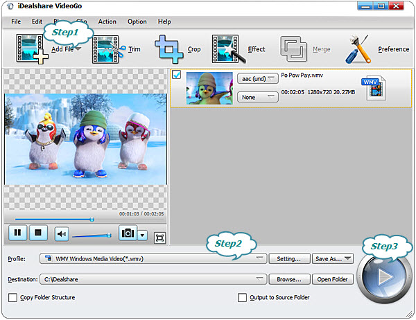 Convert GoPro videos to Windows Movie Maker supported video format