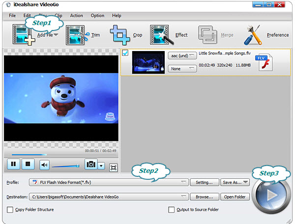 Convert WMV to FLV