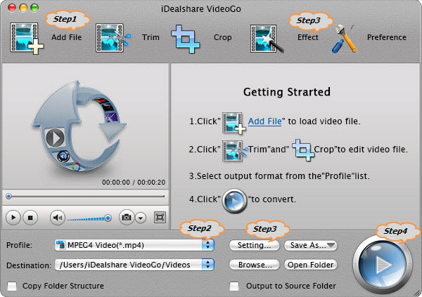 Convert MP4 to AVI on Mac